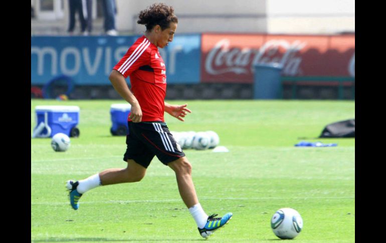 guardado particioó los 90 minutos de juego con el equipo español. MEXSPORT  /