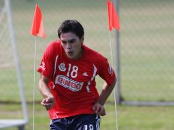 Xavier Báez durante la sesión de entrenamiento de cara al clásico.MEXSPORT  /