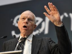 El premio Nobel de Economía ofreció hoy una ponencia en la Semana de la Ciencia y la Innovación 2011. EFE  /