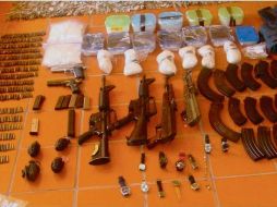 Se logró el aseguramiento de armas y drogas. ESPECIAL  /