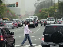 Aún hay ceniza volcánica en Buenos Aires. EFE  /