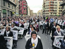 Imagen de archivo de las manifestaciones que se desataron en enero en pro de los derechos de los presos de la ETA. REUTERS  /