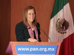 Margarita Zavala afirmó que la labor de las mujeres al interior del PAN es fundamental. NOTIMEX  /