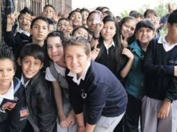 Los niños de la escuela primaria federal “Idolina Gaona de Cosío”.  /