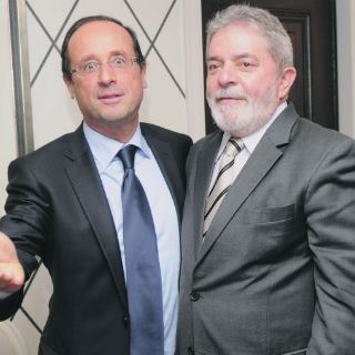 Hollande se entrevista con Zapatero y Lula