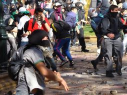 Las manifestaciones a menudo terminan en enfrentamientos. ARCHIVO  /