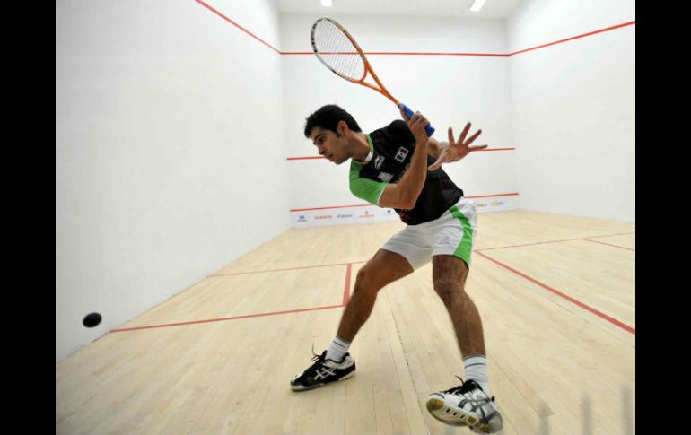 Salazar, durante un entrenamiento previo al torneo. MEXSPORT  /