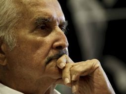 Carlos Fuentes recibió hoy el Doctorado Honoris Causa por la Universidad Michel de Montaigne Burdeos. NTX  /