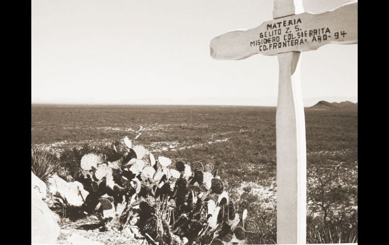 Una de las imágenes que integran la muestra Fe y Fidencio, de Patricia Méndez, que se encuentra actualmente en Casa Escorza.  /