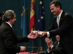 El príncipe hizo un guiño a cada una de las candidaturas ganadores de la XXXI edición. NTX  /