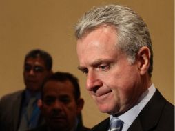 Santiago Creel, precandidato del PAN a la presidencia de la Republica durante una entrevista, en un hotel de Polanco. NTX  /