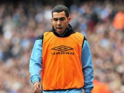 Tévez afirma que había calentado y que no se había negado a jugar. AP  /