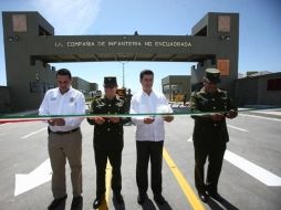 La inauguración de la primera base militar, es parte de la estrategia para combatir la delincuencia en Zacatecas. ESPECIAL.  /