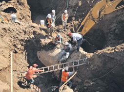 La empresa Grupo Bachaalani es la responsable del accidente que perforó el acueducto en Gobernador Curiel y Artesanos.  /