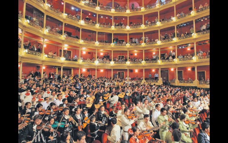 Una de las galas de mariachi celebradas este año en el Degollado.  /