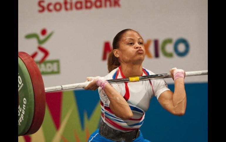 Burgos, durante la competencia. AFP  /