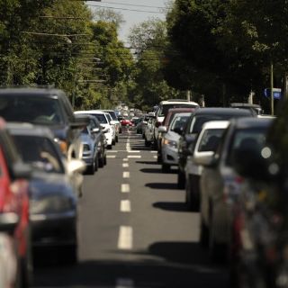 Congestionamiento en la calle Liceo ante el cierre de arterias