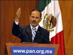 Madero señaló que para Acción Nacional el dictamen aprobado es insuficiente. ESPECIAL.  /