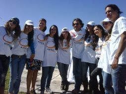 Participantes de iMx y personalidades del medio artístico construyen casas en Villagrán, Guanajuato. NOTIMEX  /