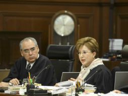 Aspecto de la sesión de este lunes de la Suprema Corte de Justicia de la Nación. EL UNIVERSAL  /