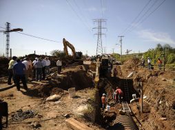 La tubería del acueducto dañada fue reparada en 36 horas.  /