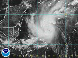 Imagen satelital del huracán ''Rina''. NOTIMEX  /