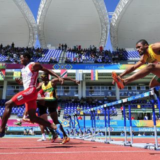 Semivacío, el estadio de atletismo
