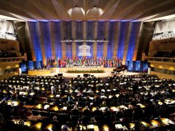 Vista general de la XXXVI conferencia general de la UNESCO, en París, Francia. EFE  /