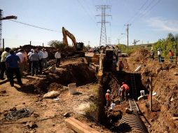 De acuerdo con el SIAPA, ayer se restableció el servicio en todas las colonias afectadas por la ruptura del acueducto.  /