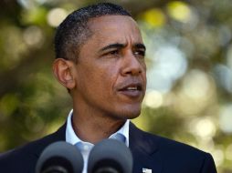 Obama se pronunció por el respeto a Muamar Gadhafi en torno a la polémica por la difusión de imágenes de su captura y muerte. AFP  /