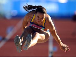 La atleta ya lleva tres oros. AP  /