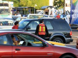 Horas antes autoridades viales ayudaban a tener un tráfico fluido.  /