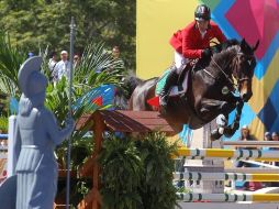 Daniel Michán saltó a la pista montando a Ragna T.  /