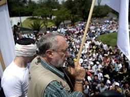 El poeta y activista Javier Sicilia denunció ante la CIDH que en México La justicia es decepción, la impunidad es la norma.  /