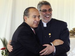 El Presidente Felipe Calderón reunió con el mandatario de Paraguay, Fernando Lugo. ARCHIVO  /