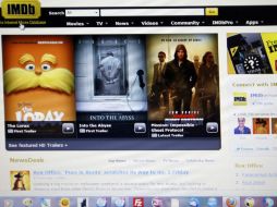 La página norteamericana incluye referencias de más de dos millones de producciones fílmicas y cuatro millones de perfiles de actores.  /