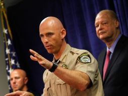 El sheriff del condado de Pinal,  Paul Babeu, informa sobre el operativo contra narcotraficantes en Arizona. REUTERS  /
