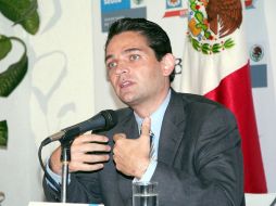 Juan Camilo Mouriño falleció el 4 de noviembre de 2008 cuando la avioneta en la que regresaba a la ciudad de México se estrelló.ARCHIVO  /