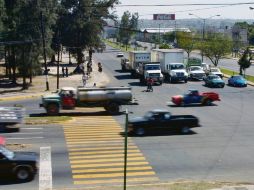 Uno de los cruces más conflictivos en la ciudad es el de Periférico y Prolongación Alcalde.  /