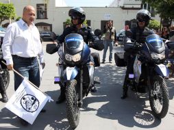 Con la entrega de patrullas Tlajomulco ha ejercido la totalidad de los recursos provenientes del Subsemun.  /