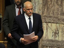 Papandreou desató una crisis mundial cuando anunció su intención de someter a referéndum el rescate económico. AFP  /