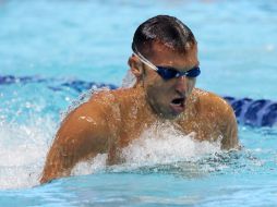 El australiano Ian Thorpe compite en la quinta prueba de la especialidad. EFE  /