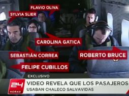 El material fue grabado cuando el avión dejaba el continente a la altura del balneario de Santo Domingo. ESPECIAL  /