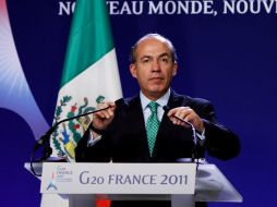 El organismo dijo que Calderón no puede separarse de su investidura como titular del Ejecutivo federal. AP  /