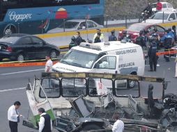 Por el choque, 20 personas quedaron lesionadas. EFE  /