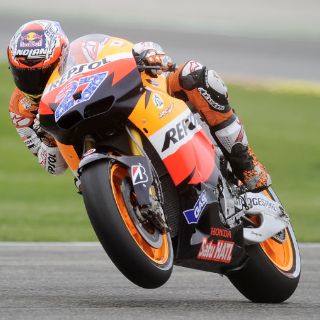 Stoner a la cabeza en el Gran Premio de Valencia