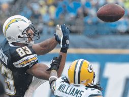 Vincent Jackson atrapó dos pases de anotación en el último cuarto, en un lapso de un minuto y siete segundos. AP  /