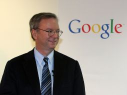 En la imagen, Eric Schmidt, presidente ejecutivo de Google, quien asistió a conferencia de prensa en Seúl. NOTIMEX  /