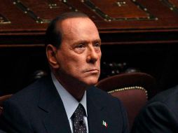 Berlusconi hoy en el Parlamento, donde un grupo de sus diputados no lo apoyÓ en la votación de las Cuentas del Estado. REUTERS  /