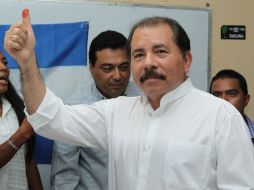 Hasta antes del anuncio oficial, Daniel Ortega no se había proclamado como ganador. NTX  /